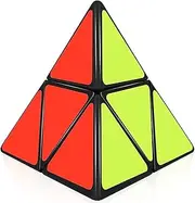 Willking Pyramorphix 2x2 Speed Cube Pyraminx 2x2x2 Magic Puzzle Cube Toy Black
