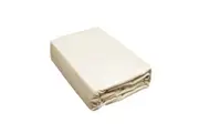 Solid Cream High Thread Count Cotton Quilt Cover Set Queen