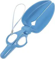 BELLIFFY 1Pc Portable Pet Poop Scooper Scissors Shape Waste Pickup Clip for Dogs Cats Durable Lightweight Cleaning Tool for Indoor Outdoor Use for Parks Backyards