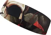 [YKLBV] Moisture Wicking Headbands for Men and Women Snowy Train Tracks Sports Sweatband for Tennis Basketball Running Gym Working Out