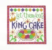 Danji /CH Designs Mardi Gras King Cake Handpainted Needlepoint Canvas 1203