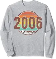 [X.Style] 16 Year Old Classic Sunset Vintage 2006 16th Birthday Retro Sweatshirt ds044 Sweater (S) Heather Grey
