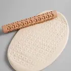 Dough Roller Multi-purpose Smooth Surface Christmas Themed Pattern Engraved