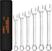 Large Spanner Set with Rolling Pouch | Big Size Metric Spanners Set | 6-Piece |