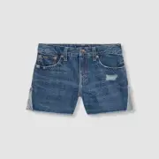 Polo Ralph Lauren Kids Girl Blue Patchwork Cotton Denim Shorts Size 12