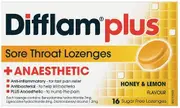 Difflam Plus Sore Throat Honey/Lemon 16 Lozenges