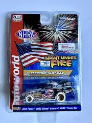 Auto World John Force 2023 Chevy Camaro HO Slot NHRA Funny Car Chase iWheels