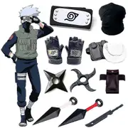 Christmas Halloween Kakashi Accessories Naruto Gloves Kunai Mask Ninja Bag Uchiha Mittens Anime Action Figure Prop Stuff Kids Toy P