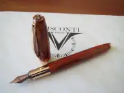 Visconti Van Gogh 125th Anniv Room in Arles rose gold-pl trim fountain pen MIB