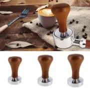 Pressing Pressure Tamper Espresso Coffee Tamper Wood Handle 51mm/53mm/58mm
