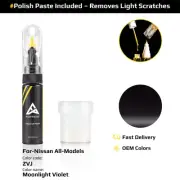 Touch Up Paint For Nissan All Models ZVJ Moonlight Violet With Polish Paste