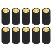 100Pcs PVC Heat Shrink Capsules Wine Shrink Wrap Cap, 32x50mm Black