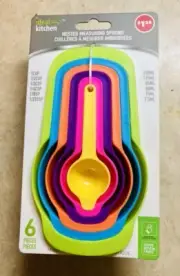 Ideal Kitchen Nesting Measuring Cups / Spoon 6 piece Set Dishwasher Safe