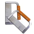 Crinkle Chopper, Wavy Potato Soap Cutting Tool French Fry Slicer Stainless St...