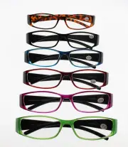 5 Pair Quality Reading Glasses Mixed Color Value Pack 1.0 1.5 2.0 2.5 3.0 3.5
