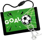 [GADITIEK] Children's Boys Wallet, Neck Pouch, Children's Purse with Key Ring, Football Gifts for Boys, Neck Pouch Boys for Birthday Gift