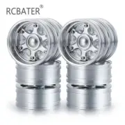 1/2/4PCS Metal Rear Wheel Rim Hub for RC 1:14 Tamiya Tractor Truck