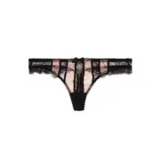 Agent Provocateur Saffi Black Nude Thong AP4 Large NWT $115