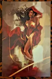 2024 ECCC DON AGUILLO WONDER WOMAN ART PRINT SIGNED POSTER DC COMICS