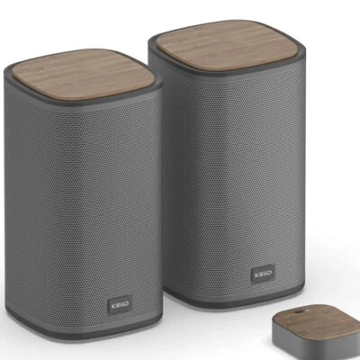 Bluetooth Computer Speakers with Wireless Touch Control Pod for PC Laptop/Deskto
