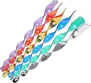 Toyvian 12pcs Reflective Bird Scare Rods Twisting Spiral Deterrent for Garden Balcony and Fruit Trees Safe Rotation Light Reflection to Keep Birds Away