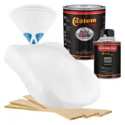HOT ROD FLATZ LINEN WHITE Quart Kit URETHANE Flat Auto Car Paint Kit