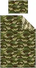 Price Right Home Army Camouflage Green Kids/Teens Bedroom Range - Duvet Cover Set, Fitted Sheet Set & Curtains Available (Single Duvet Cover Set)