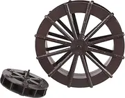 2pcs Fountain Feng Shui Wheel Decoration Indoor Waterfall Pressure Washer Wheels Micro Prop Landscape Wheel Water Fountain Accessories Micro Wheel Waterfall Wheel Plastic