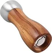 FUNNETOYU Natural Wood Craftsmanship Pepper Mill Hand-Crank Pepper Grinder Ceramic Core Salt and Shaker Set Mini Grinder