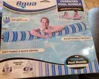 Pool Noodle Aqua Oversized 5', Float, Cool Weave Soft Fabric Cover Duolock Valve
