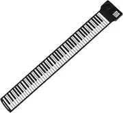 Parliky Compact 88 Keys Roll Piano Portable Folding Keyboard Piano Silicone Keys for Travel