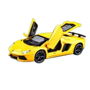 Catzon 1:32 LP740 Alloy Car Model with Pull-Back Functionality and Sound Light Effects-Yellow