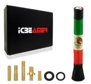 JDM 2 inch Mexican Flags support homeland Aluminum AM/FM Radio Car Antenna B134 (for: Nissan)