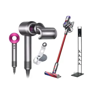 【dyson 戴森】HD08 抗毛躁吹風機(桃色) + V8 Slim Fluffy 無線吸塵器(超值組)