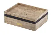 Academy James Tea Box Wooden Tea Bag Holder Chest Storage Organiser