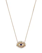 Suzanne Kalan 18K Yellow Gold Evil Eye x & Diamond Pendant Necklace, 18