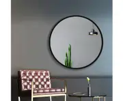 80cm Frameless Round Wall Mirror