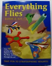 Everything Flies BOOK & KIT Paper Airplanes Gliders Mud Puddle Books 1595A-1