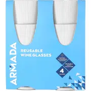 Armada Reusable Wine Glass 4 pack