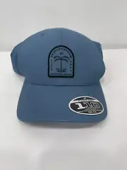 Travis Mathew Golf Flexfit Snapback Adjustable Blue Bahama Palm Tree Cap Hat
