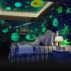 Glow in the Dark Stars, Moon Planets - 3D Glow Sticker for Wall and Ceiling, Wal