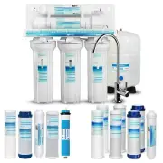 Geekpure 5 Stage Reverse Osmosis Water Filter System wtih 7 Free Filters -75 GPD