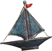 Luxshiny Sailing Model Nautical Outdoor Decor Mini Boat Coastal Decorations Sailboats Decor Ornaments Bar Theme Sea Model Boat Decorations Ornament