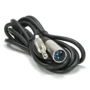 2 Pack 6ft XLR 3-Pin Male to 1/4" Mono Shielded Microphone Mic Audio Cable