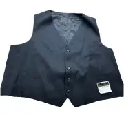 Jos. A. Bank Reserve Suit Vest Reda 52s Black Wool Formal Wear