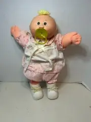 Cabbage Patch Kids Appalachian Artwork Girl Blonde Hair Tuft Brown Eye Baby Doll