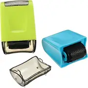 HOUDERCO Garbled Stamps Set 2 Pcs Hand-held Identity Guard Seals for Mail Address Privacy