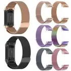 For Fitbit Charge5 Watch Strap Milanese Stainless Steel Band Magnetic Bracelet D