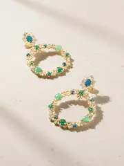 [Suzanne Kalan] Suzanne Kalan - 18-karat Gold Multi-stone Earrings - One size One size Gold