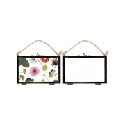 Nicola Spring Glass Hanging Photo Frames - 6" X 4" - Black - Pack Of 5
